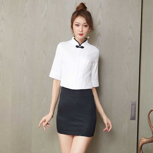 luxury evening dress white middle sleeve profsional spring and autumn summer slim suit large work cloth women's white shirt, Black;gray
luxury evening dress white middle sleeve profsional spring and autumn summer slim suit large work cloth women's white shirt, Black;gray