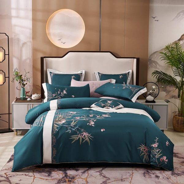 bedding sets chinese style embroidery bamboo rhyme 100s satin egyptian cotton set duvet cover bed sheet fitted pillowcases
bedding sets chinese style embroidery bamboo rhyme 100s satin egyptian cotton set duvet cover bed sheet fitted pillowcases