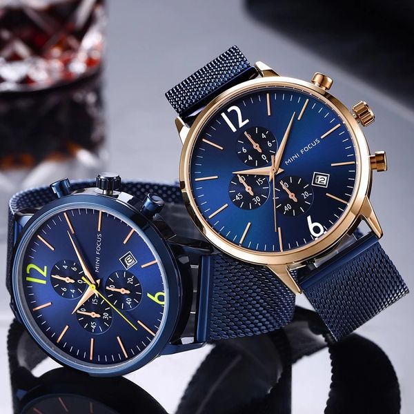 watch classic waterproof business chronograph stainless steel mesh bracelet, Slivery;brown
watch classic waterproof business chronograph stainless steel mesh bracelet, Slivery;brown