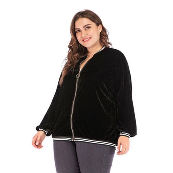women's hoodies & sweatshirts 2021 autumn sports jacket female fashion solid color velvet zipper cozy loose plus size long sleeve stree, Black
women's hoodies & sweatshirts 2021 autumn sports jacket female fashion solid color velvet zipper cozy loose plus size long sleeve stree, Black