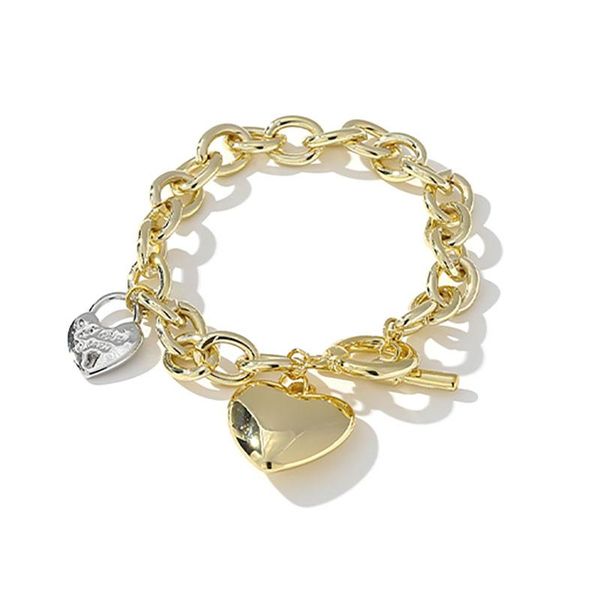 europe and the united states simple love shaped bracelet women's inlaid diamond fashion lettering titanium steel charm bracelets, Golden;silver
europe and the united states simple love shaped bracelet women's inlaid diamond fashion lettering titanium steel charm bracelets, Golden;silver