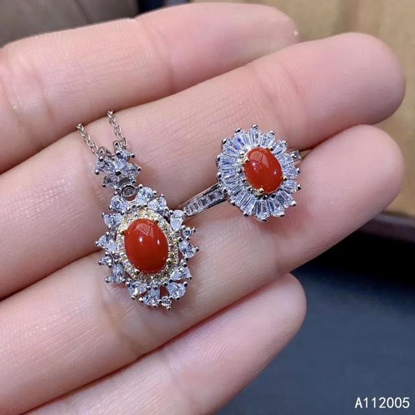 fine jewelry 925 sterling silver inlaid natural red coral female ring pendant set exquisite support detection bracelet, earrings & necklace, Black
fine jewelry 925 sterling silver inlaid natural red coral female ring pendant set exquisite support detection bracelet, earrings & necklace, Black