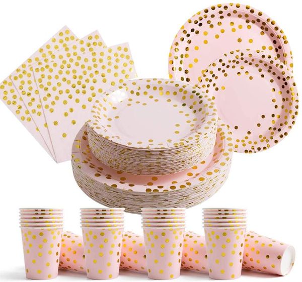 disposable dinnerware pink paper plates tableware sets party supplies cutlery for baby shower birthday wedding decoration
disposable dinnerware pink paper plates tableware sets party supplies cutlery for baby shower birthday wedding decoration