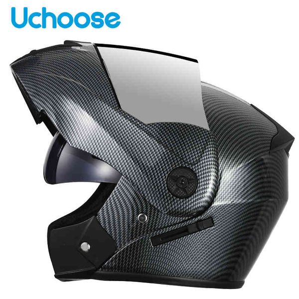motorcycle flip up dual visor lens motocross racing casco moto modular carbon helmet safe motorbike women men
motorcycle flip up dual visor lens motocross racing casco moto modular carbon helmet safe motorbike women men