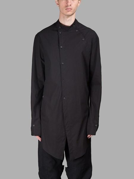 men's casual shirts clothing fashion gd hair stylist street personality medium length stand collar shirt plus size singer costumes, White;black
men's casual shirts clothing fashion gd hair stylist street personality medium length stand collar shirt plus size singer costumes, White;black