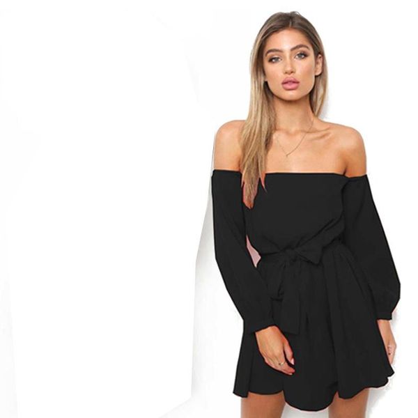 casual dresses ladies off shoulder dress women long sleeve strapless slim lace-up belt mini sashes slash neck vestido, Black;gray
casual dresses ladies off shoulder dress women long sleeve strapless slim lace-up belt mini sashes slash neck vestido, Black;gray
