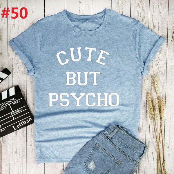 women's t-shirt cute but psycho 2021 graphic t shirt lip women base o-neck tees funny girls tshirt female clothes, White
women's t-shirt cute but psycho 2021 graphic t shirt lip women base o-neck tees funny girls tshirt female clothes, White