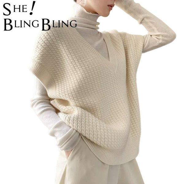 winter spring women sweaters pullovers sleeveless vest knitting vintage oversize wild knitwear clothing 210523, Black;white
winter spring women sweaters pullovers sleeveless vest knitting vintage oversize wild knitwear clothing 210523, Black;white