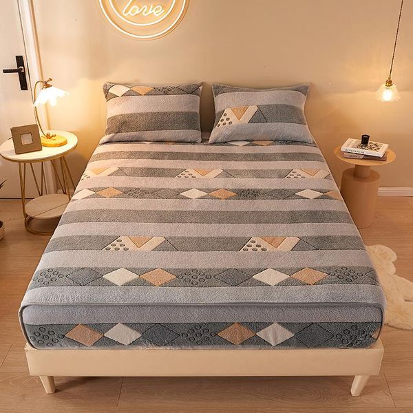 blankets geometric patterns bed sheet coral fleece warm and thicken fitted all-around elastic band pad cover protector 1pc home blanket
blankets geometric patterns bed sheet coral fleece warm and thicken fitted all-around elastic band pad cover protector 1pc home blanket