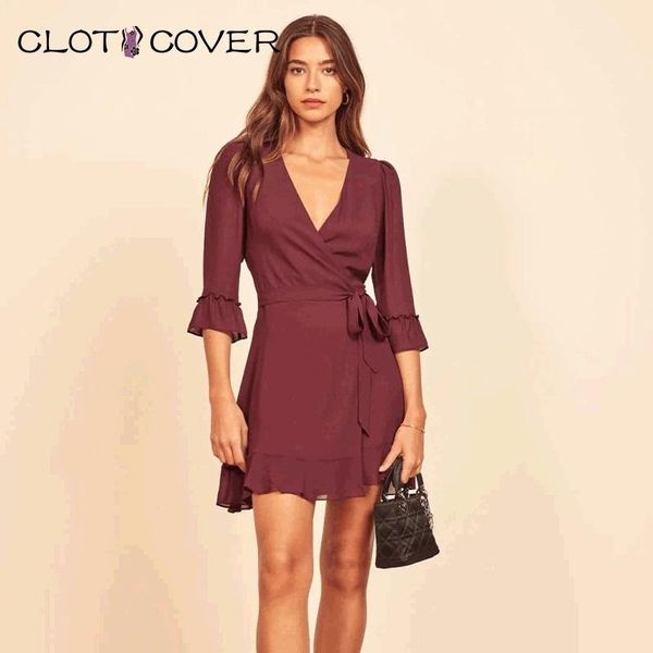 costom-order v-neck dress for women summer vintage ruffle solid color chiffon fabric three quarter casual dresses, Black;gray
costom-order v-neck dress for women summer vintage ruffle solid color chiffon fabric three quarter casual dresses, Black;gray