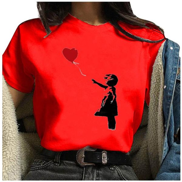 40# slim t-shirt women's cute printed round neck loose bodysuit short sleeve blusas verano mujer, White
40# slim t-shirt women's cute printed round neck loose bodysuit short sleeve blusas verano mujer, White