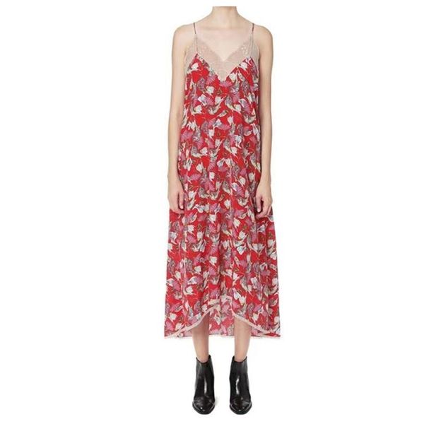 100% silk women maxi dress lace stitching floral printed sleeveless irregular hem female spaghetti strap long robes casual dresses, Black;gray
100% silk women maxi dress lace stitching floral printed sleeveless irregular hem female spaghetti strap long robes casual dresses, Black;gray