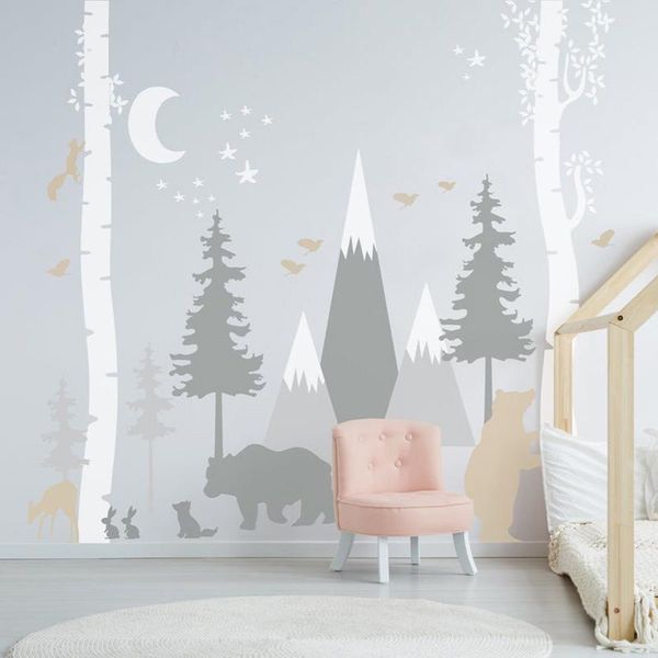 wall stickers mountains decal nursery decor birch tree self adhesive pine trees baby boy room removable custom sticker forest mural z331
wall stickers mountains decal nursery decor birch tree self adhesive pine trees baby boy room removable custom sticker forest mural z331