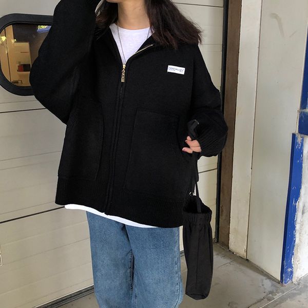 4 colors knitted sweater cardigan womens hooded knit sweater women big pocket zipper warm jacket coat autumn (f1401), Black;brown
4 colors knitted sweater cardigan womens hooded knit sweater women big pocket zipper warm jacket coat autumn (f1401), Black;brown