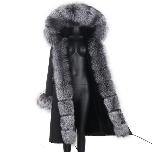 women's fur & faux 2021 real coat winter jacket liner women x-long parka waterproof big natural collar hood thick warm, Black
women's fur & faux 2021 real coat winter jacket liner women x-long parka waterproof big natural collar hood thick warm, Black