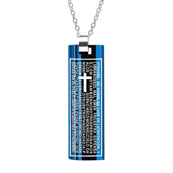 pendant necklaces fashion bible cross necklace for men boy stainless steel religious prayer male jewelry 24inch chain link, Silver
pendant necklaces fashion bible cross necklace for men boy stainless steel religious prayer male jewelry 24inch chain link, Silver