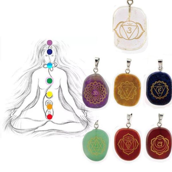 pendant necklaces trendy 7 chakra natural stone necklace handmade engraved meditation charm & pendants jewelry, Silver
pendant necklaces trendy 7 chakra natural stone necklace handmade engraved meditation charm & pendants jewelry, Silver