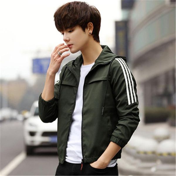 men's jackets jacket spring and autumn casual korean version of the trend thin fashion tooling hooded student men, Black;brown
men's jackets jacket spring and autumn casual korean version of the trend thin fashion tooling hooded student men, Black;brown