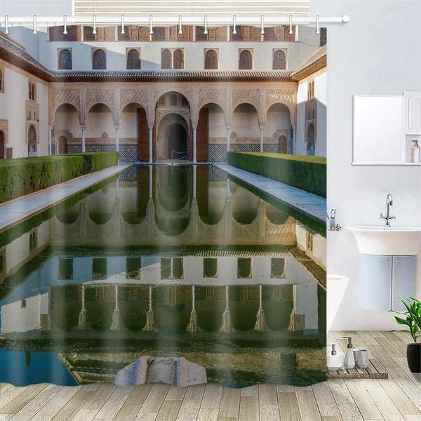 shower curtains curtain, polyester fabric waterproof hooks included-72x72 inches- granada spain building landmark historical columns 1
shower curtains curtain, polyester fabric waterproof hooks included-72x72 inches- granada spain building landmark historical columns 1