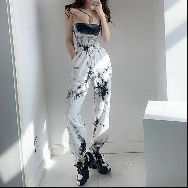 summer spring fashion street womens capri loose high waist tie dye sports casual drawstring pants cotton trousers qai9, Black;white
summer spring fashion street womens capri loose high waist tie dye sports casual drawstring pants cotton trousers qai9, Black;white