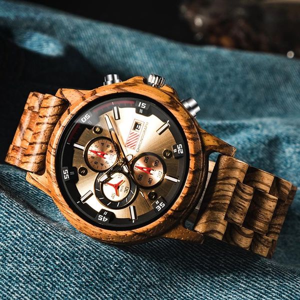 wristwatches retro zebrawood watch men's men watches sports 3 small dials all can work chronograph date wood casual mens, Slivery;brown
wristwatches retro zebrawood watch men's men watches sports 3 small dials all can work chronograph date wood casual mens, Slivery;brown