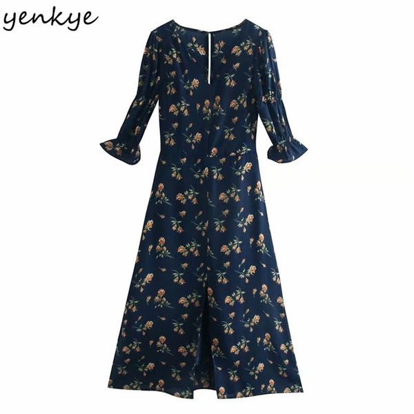 chiffon summer dress women vintage prairie chic floral print female v neck hem slits a-line midi robe femme 210514, Black;gray
chiffon summer dress women vintage prairie chic floral print female v neck hem slits a-line midi robe femme 210514, Black;gray