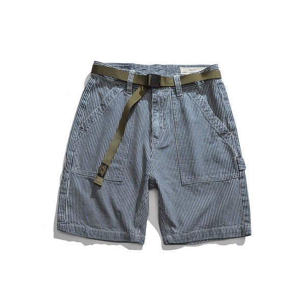 fashionable shorts short jeans with belt stripe men's trendy capris summer street trend loose pants, White;black
fashionable shorts short jeans with belt stripe men's trendy capris summer street trend loose pants, White;black