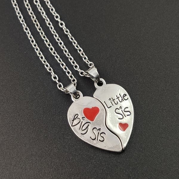 factory pair with sister necklace big middle little two petal love mosaic pendant christmas
factory pair with sister necklace big middle little two petal love mosaic pendant christmas