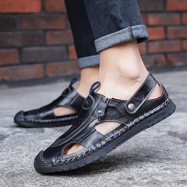 sandalias couro romanas sandals 2021 sandel fashion sandalia shoes leather sandal deportivas sandalen for masculina da cuero de slippers, Black
sandalias couro romanas sandals 2021 sandel fashion sandalia shoes leather sandal deportivas sandalen for masculina da cuero de slippers, Black