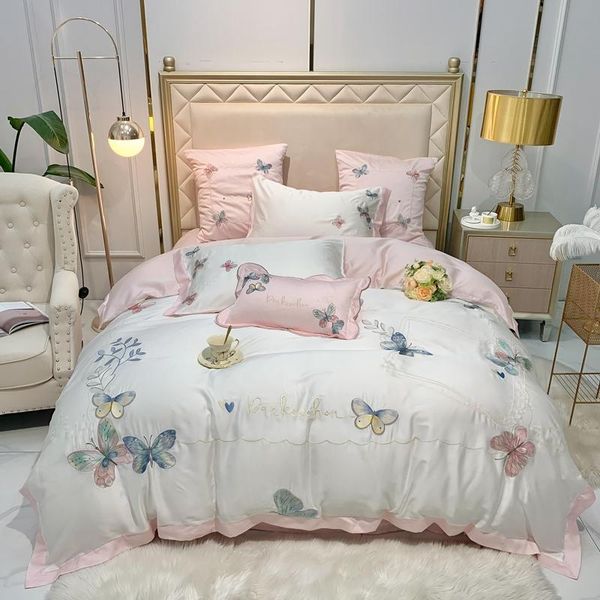 bedding sets 2021 super smooth and soft as silk set embroidery size 4/7pcs bed sheet butterfly duvet cover
bedding sets 2021 super smooth and soft as silk set embroidery size 4/7pcs bed sheet butterfly duvet cover
