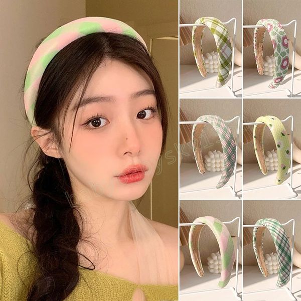 plaid fabric flower headband women fashion sponge hair hoops headwear spring wide bezel hairbands hair accessories, Slivery;white
plaid fabric flower headband women fashion sponge hair hoops headwear spring wide bezel hairbands hair accessories, Slivery;white