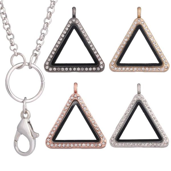 pendant necklaces rhinestone triangle floating po glass making metal chain diffuser pads jewelry supplies, Silver
pendant necklaces rhinestone triangle floating po glass making metal chain diffuser pads jewelry supplies, Silver
