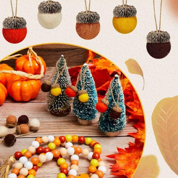 decorative objects & figurines 30pcs felt acorn thanksgiving christmas tree fireplace ornaments hanging ball home office school party craft
decorative objects & figurines 30pcs felt acorn thanksgiving christmas tree fireplace ornaments hanging ball home office school party craft