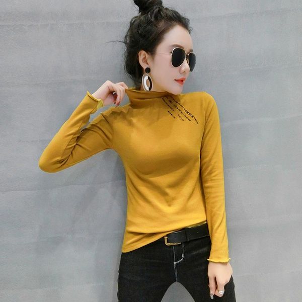 women's t-shirt 2021 winter women colthes cotton office lady t shirts and t-shirts close-fitting long sleeve turtleneck print girls cas, White
women's t-shirt 2021 winter women colthes cotton office lady t shirts and t-shirts close-fitting long sleeve turtleneck print girls cas, White