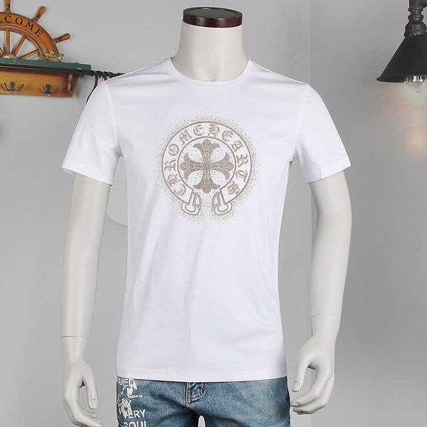 fashion t shirt 2021 short sleeve men's summer loose iron and diamond round neck large high end ins mercerized cotton trend half, White;black
fashion t shirt 2021 short sleeve men's summer loose iron and diamond round neck large high end ins mercerized cotton trend half, White;black