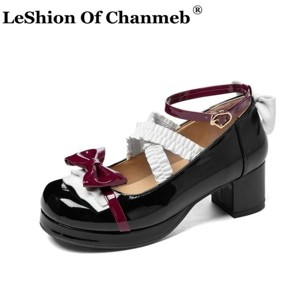 dress shoes leshion of chanmeb big plus size 46 47 48 fashion lolita for women girls sweet bow-tie ruffles ankle strap buckled pleated, Black
dress shoes leshion of chanmeb big plus size 46 47 48 fashion lolita for women girls sweet bow-tie ruffles ankle strap buckled pleated, Black