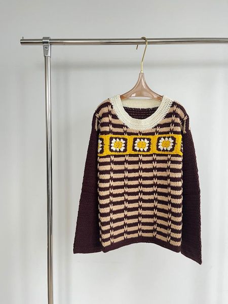 women's sweaters 2021fw autumn luxury women flower wool striped knitted sweater jumpers for ladies ddxgz2v 10.22, White;black
women's sweaters 2021fw autumn luxury women flower wool striped knitted sweater jumpers for ladies ddxgz2v 10.22, White;black