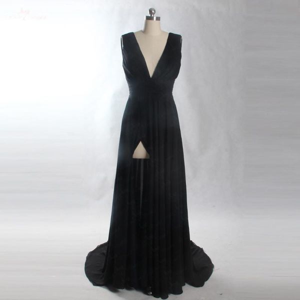 party dresses lzf047 2021 elegant sleeveless long black prom dress side split robe evening vestido de festa, White;black
party dresses lzf047 2021 elegant sleeveless long black prom dress side split robe evening vestido de festa, White;black