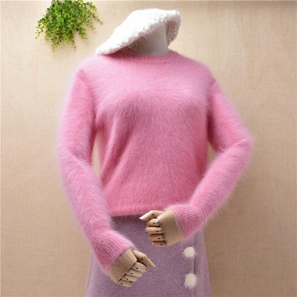 women's sweaters pink girl ladies sweet small size slim sweater mink cashmere knitted angora fur base blouse jumper fashion pullover, White;black
women's sweaters pink girl ladies sweet small size slim sweater mink cashmere knitted angora fur base blouse jumper fashion pullover, White;black