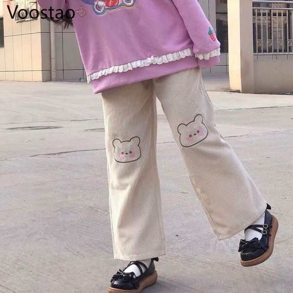 japanese sweet sweatpants women cartoon bear embroidery lolita corduroy straight pants preppy style girls kawaii loose trousers women's, Black;white
japanese sweet sweatpants women cartoon bear embroidery lolita corduroy straight pants preppy style girls kawaii loose trousers women's, Black;white