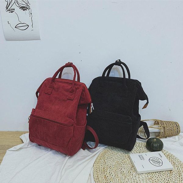 outdoor bags 2021 corduroy backpack female fashion winter casual style ladies solid color teen girl
outdoor bags 2021 corduroy backpack female fashion winter casual style ladies solid color teen girl