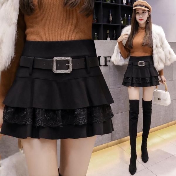skirts 2021 autumn and winter korean fashion temperament high waist thin woolen lace skirt cake dq1107, Black
skirts 2021 autumn and winter korean fashion temperament high waist thin woolen lace skirt cake dq1107, Black