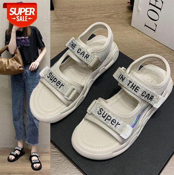 women's sports sandals velcro light soft sole casual all-match rhinestone student beach shoes #gy2t, Black
women's sports sandals velcro light soft sole casual all-match rhinestone student beach shoes #gy2t, Black