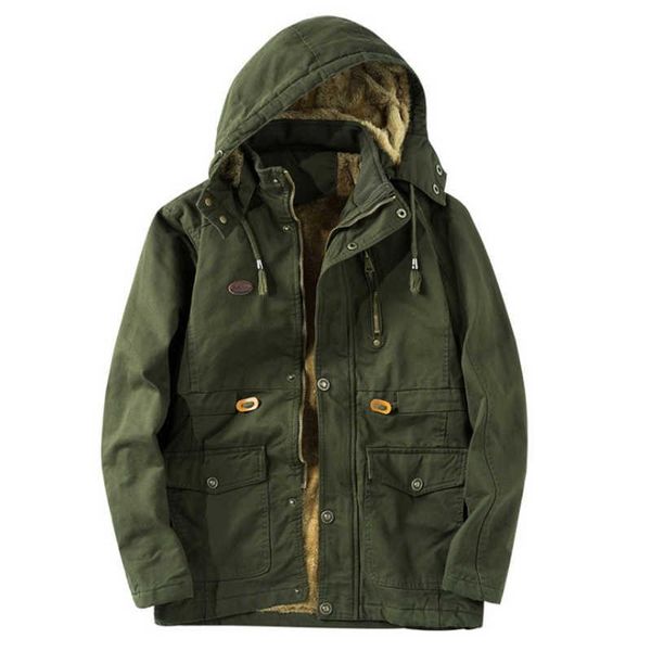 men's jackets winter long jacket casual fleece windproof est hooded thicken warm cotton men army green windbreaker coat, Black;brown
men's jackets winter long jacket casual fleece windproof est hooded thicken warm cotton men army green windbreaker coat, Black;brown