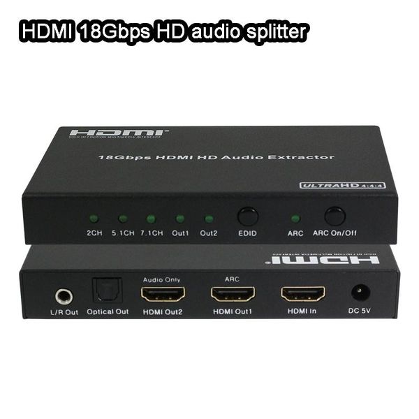 18gbps hd audio splitter extractor 4k/60hz 1080p loop output stripper compatible multi-channel optical and l/r analog cables & connectors
18gbps hd audio splitter extractor 4k/60hz 1080p loop output stripper compatible multi-channel optical and l/r analog cables & connectors