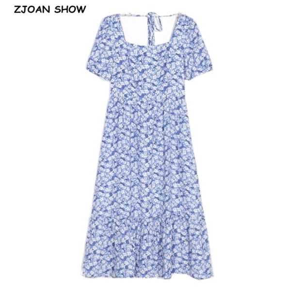 vintage france style elegant blue white floral print retro dresses slim short sleeve ruffles midi women 210429, Black;gray
vintage france style elegant blue white floral print retro dresses slim short sleeve ruffles midi women 210429, Black;gray