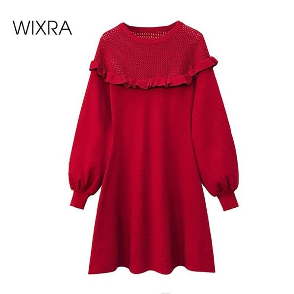 wixra loose dresses womens autumn spring hollow out high street solid ruffles short knit clothing plus size for lady casual, Black;gray
wixra loose dresses womens autumn spring hollow out high street solid ruffles short knit clothing plus size for lady casual, Black;gray
