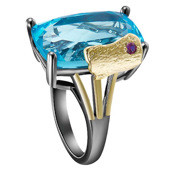 new year gift big rectangle blue zirconia ring black/gold 2 tone jewellery anniversary luxury large stone jewelry, Golden;silver
new year gift big rectangle blue zirconia ring black/gold 2 tone jewellery anniversary luxury large stone jewelry, Golden;silver