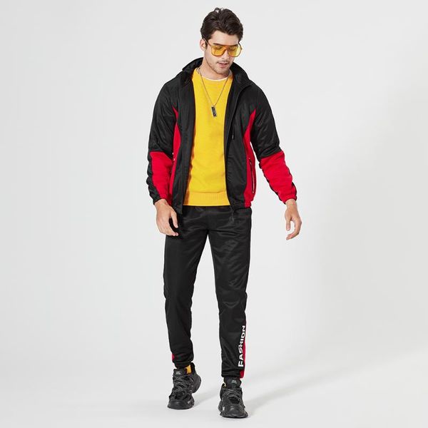 men's tracksuits men jogger tracksuit set fleece zipper hoodie+sweatpants 2 pieces casual sweatshirt male patchwork hoodie clothes, Gray
men's tracksuits men jogger tracksuit set fleece zipper hoodie+sweatpants 2 pieces casual sweatshirt male patchwork hoodie clothes, Gray