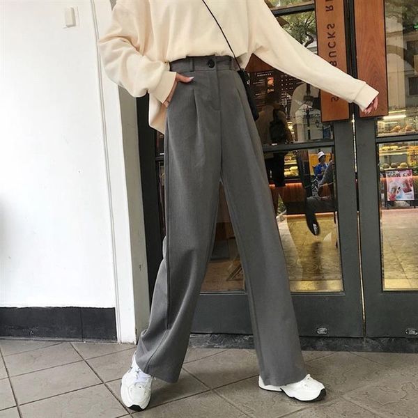 women's pants & capris mazefeng straight large size casual solid wide leg trousers streetwear suit full-length selling chic loose high, Black;white
women's pants & capris mazefeng straight large size casual solid wide leg trousers streetwear suit full-length selling chic loose high, Black;white